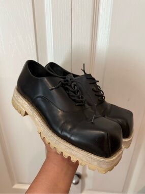 EUC acne studios lace up shoes